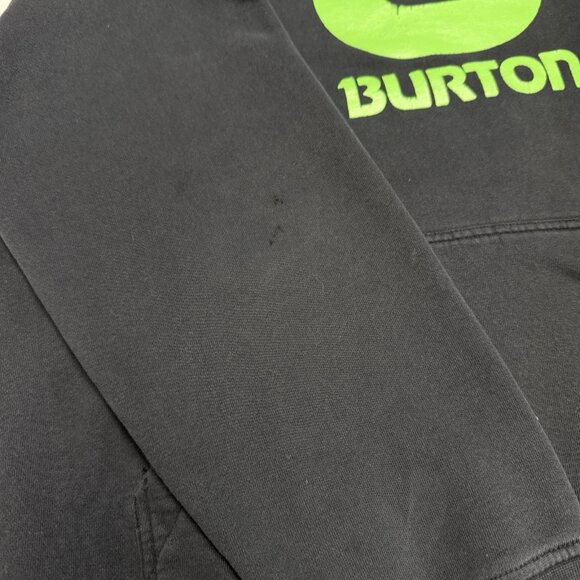 Burton Hoodie Sweatshirt Mens Large Black Snowboard Streetwear 24x25.5 - Picture 10 of 16
